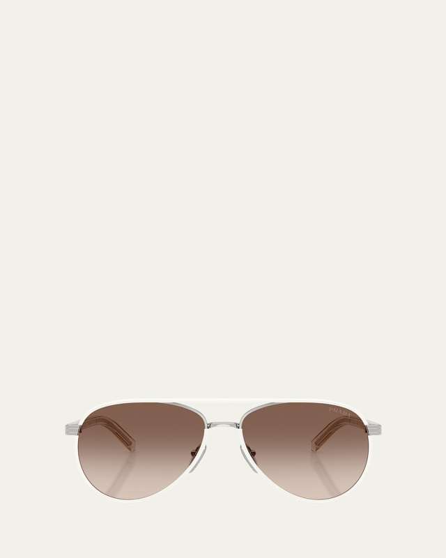 PR B57S Aviator Steel Sunglasses